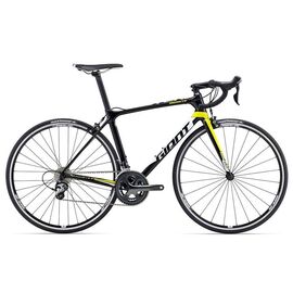Шоссейный велосипед Giant TCR Advanced 3 28" 2016, Вариант УТ-00061674: Рама: M (Рост: 165-180 см), Цвет: черно-желтый, изображение  - НаВелосипеде.рф