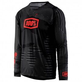 Велоджерси 100% R-Core-X DH LS Jersey Black Camo, 41000-064-12, Вариант УТ-00058144: Размер: L , изображение  - НаВелосипеде.рф