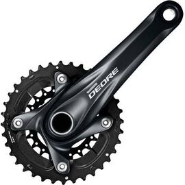 Система шатунов велосипедная Shimano Deore M617, Hollowtech II, 10 скоростей, 170 мм, 38/24T , без каретки, EFCM617CX84L, изображение  - НаВелосипеде.рф