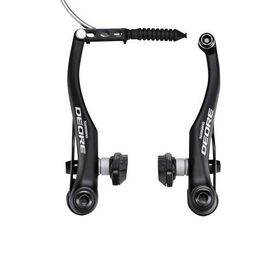 Тормоз велосипедный Shimano LX передний V-brake BR-T610, черный колодки S70C EBRT610FX41SLP, изображение  - НаВелосипеде.рф