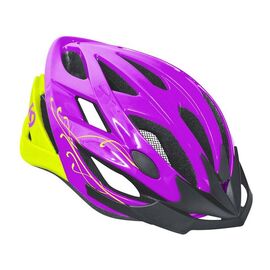Велошлем женский KELLYS DIVA, фиолетовый/салатовый, Helmet DIVA, Вариант УТ-00019668: Размер: S/M (56-58 cm), изображение  - НаВелосипеде.рф