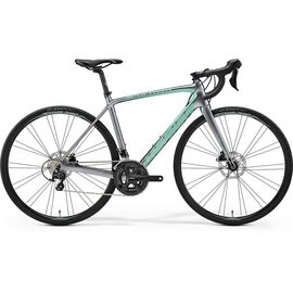 Шоссейный велосипед Merida Scultura Disc 4000-Juliet 2017, Вариант УТ-00037572: Рама: S-M 52 (Рост: 165 - 170 cm), Цвет: серо-зеленый  , изображение  - НаВелосипеде.рф