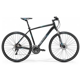 Горный велосипед Merida Crossway 500 2017, Вариант УТ-00037408: Рама: 50cm (Рост: 185 - 190 cm), Цвет: матовый черный, изображение  - НаВелосипеде.рф