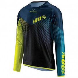 Велоджерси 100% R-Core-X DH LS Jersey, Black, 41001-001, Вариант УТ-00058165: Размер: L , изображение  - НаВелосипеде.рф