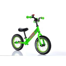 Беговел HORST95, стальная рама, колеса 12" с камерами, звонок, зеленый, 00-170677, изображение  - НаВелосипеде.рф