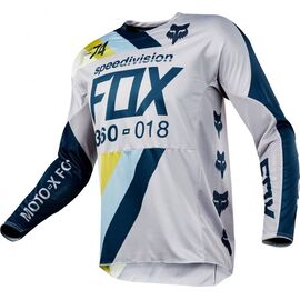 Велоджерси Fox 360 Draftr Jersey, светло-серый 2018, 19418-097-L, Вариант УТ-00068755: Размер: L, изображение  - НаВелосипеде.рф