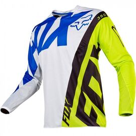 Велоджерси подростковая Fox 360 Creo Youth Jersey, бело-желтый 2017, 17251-214-XL, Вариант УТ-00069072: Размер: XL, изображение  - НаВелосипеде.рф