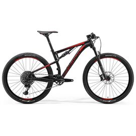 Двухподвесный велосипед Merida Ninety-Six 7.800 27.5" 2018, Вариант УТ-00062063: Рама: M 18" (Рост: 180 - 185 cm), Цвет: матовый черно-красный , изображение  - НаВелосипеде.рф