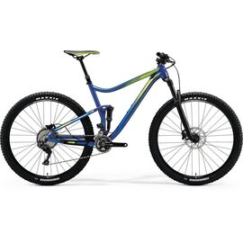 Двухподвесный велосипед Merida One-Twenty 7.XT Edition 27.5" 2018, Вариант УТ-00062072: Рама: L 20" (Рост: 185 - 190 cm), Цвет: сине-зеленый, изображение  - НаВелосипеде.рф