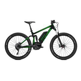 Электровелосипед Univega Renegade B 2.0 Plus 27,5" 2018, Вариант УТ-00060595: Рама: L 49cm (Рост: 172-187 см), Цвет: матовый черно-зеленый, изображение  - НаВелосипеде.рф