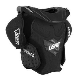 Защита панцирь+ шея подростковый Leatt Fusion Vest Junior 2.0, черный 2017, Вариант УТ-00068440: Размер: L/XL (125-150), изображение  - НаВелосипеде.рф