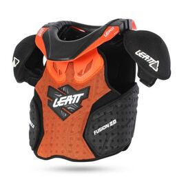 Защита панцирь+ шея подростковый Leatt Fusion Vest Junior 2.0, оранжево-черный 2017, Вариант УТ-00068443: Размер: S/M (105-125), изображение  - НаВелосипеде.рф