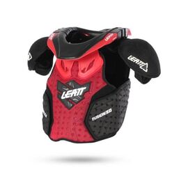 Защита панцирь+ шея подростковый Leatt Fusion Vest Junior 2.0, красно-черный 2017, Вариант УТ-00068444: Размер: L/XL (125-150), изображение  - НаВелосипеде.рф