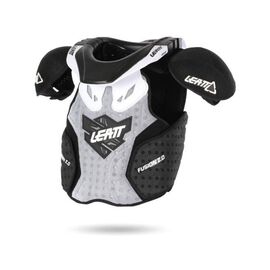 Защита панцирь+ шея подростковый Leatt Fusion Vest Junior 2.0, бело-черный 2017, Вариант УТ-00068446: Размер: L/XL (125-150), изображение  - НаВелосипеде.рф