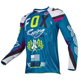 Велоджерси Fox 360 Rohr Jersey, синий 2017, 17247-176-L, Вариант УТ-00068857: Размер: L , изображение  - НаВелосипеде.рф