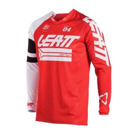 Велоджерси Leatt GPX 4.5 X-Flow, красно-белый 2018, 5018700221, Вариант УТ-00068940: Размер: L, изображение  - НаВелосипеде.рф