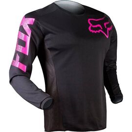 Велоджерси женская Fox Blackout Womens Jersey, черно-розовый 2018, 12337-285-L, Вариант УТ-00069044: Размер: L, изображение  - НаВелосипеде.рф