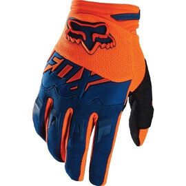 Велоперчатки Fox Dirtpaw Race Glove, оранжево-синие, 2016, 14999-592-M, Вариант УТ-00069460: Размер: М, изображение  - НаВелосипеде.рф