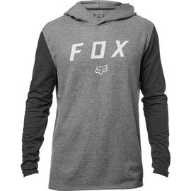 Толстовка Fox Tranzit Hooded LS Knit Heather Graphite 2018, Вариант УТ-00071366: Размер: L, изображение  - НаВелосипеде.рф