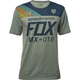 Велофутболка Fox Accordingly SS Tech Tee Heather Dark Fatigue 2018, 19741-183-L, Вариант УТ-00071499: Размер: L, изображение  - НаВелосипеде.рф