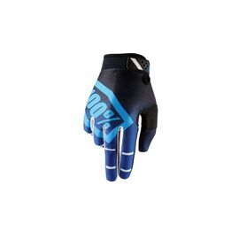 Велоперчатки 100% Ridefit Corpo Glove, синий, 2017, 10001-002-12, Вариант УТ-00069176: Размер: L, изображение  - НаВелосипеде.рф