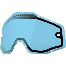 Линза 100% Racecraft/Accuri/Strata Vented Dual Pane Lens Anti-Fog Blue, 51006-002-02, изображение  - НаВелосипеде.рф