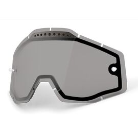 Линза 100% Racecraft/Accuri/Strata Vented Dual Pane Lens Anti-Fog Smoke, 51006-007-02, изображение  - НаВелосипеде.рф