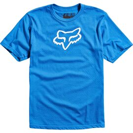 Велофутболка подростковая Fox Youth Legacy SS Tee, синий 2016, 15594-002-YL, Вариант УТ-00072022: Размер: YL , изображение  - НаВелосипеде.рф