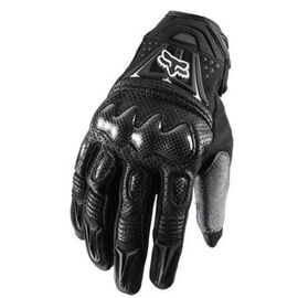 Велоперчатки Fox Bomber Glove, черные, белый логотип, 2018, 03009-001-L, Вариант УТ-00069255: Размер: L , изображение  - НаВелосипеде.рф