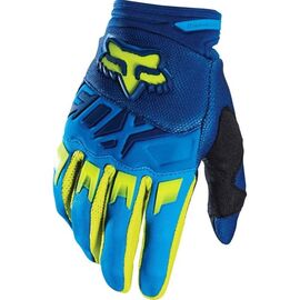 Велоперчатки Fox Dirtpaw Race Glove, сине-желтые, 2016, 14999-026-M, Вариант УТ-00069321: Размер: М, изображение  - НаВелосипеде.рф