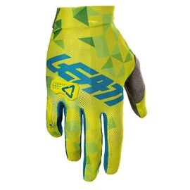 Велоперчатки Leatt GPX 2.5 X-Flow, желто-голубые, 2018, 6018400582, Вариант УТ-00069633: Размер: L, изображение  - НаВелосипеде.рф