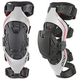 Наколенник левый POD K4 Light, серо-красный 2016, Вариант УТ-00070596: Размер: M/L , изображение  - НаВелосипеде.рф
