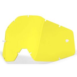 Линза 100% Racecraft/Accuri/Strata Anti-Fog Yellow, 51001-004-02, изображение  - НаВелосипеде.рф