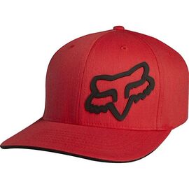Велобейсболка Fox Signature Flexfit Hat, красный, 68073-003-S/M, Вариант УТ-00071004: Размер: S/M, изображение  - НаВелосипеде.рф