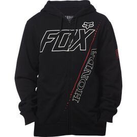 Толстовка Fox Honda Zip Fleece, черный 2018, Вариант УТ-00071297: Размер: XL, изображение  - НаВелосипеде.рф