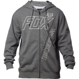 Толстовка Fox Honda Zip Fleece Heather, серый 2018, Вариант УТ-00071298: Размер: S, изображение  - НаВелосипеде.рф