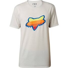 Велофутболка Fox Draftr Head SS Tech Tee, светло-серый 2018, 20477-416-L, Вариант УТ-00071603: Размер: L , изображение  - НаВелосипеде.рф