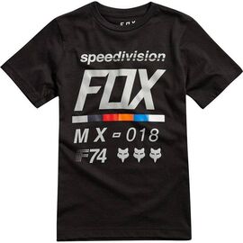 Велофутболка подростковая Fox Youth Draftr SS Tee, черный 2018, 19803-001-YL, Вариант УТ-00072002: Размер: YL, изображение  - НаВелосипеде.рф