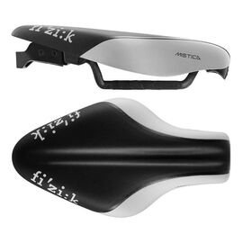 Седло велосипедное Fizik MISTICA REGULAR Carbon Black/White, 70B6SWSA09H20, изображение  - НаВелосипеде.рф