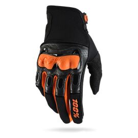 Велоперчатки 100% Derestricted Glove, черно-оранжевый, 2017, 10007-054-12, Вариант УТ-00069157: Размер: L , изображение  - НаВелосипеде.рф