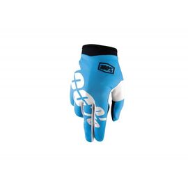 Велоперчатки 100% ITrack Glove, голубой, 2017, 10002-002-12, Вариант УТ-00069168: Размер: L, изображение  - НаВелосипеде.рф