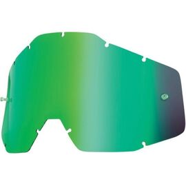 Линза 100% Racecraft/Accuri/Strata Anti-Fog Green Mirror, 51002-005-02, изображение  - НаВелосипеде.рф