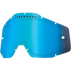 Линза 100% Racecraft/Accuri/Strata Vented Dual Pane Lens Anti-Fog Blue Mirror, 51006-022-02, изображение  - НаВелосипеде.рф