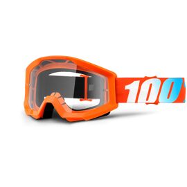 Очки велосипедные 100% Strata Orange / Clear Lens, 50400-006-02, изображение  - НаВелосипеде.рф