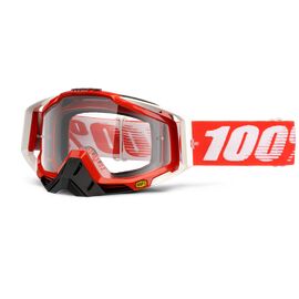 Очки велосипедные 100% Racecraft Fire Red / Clear Lens, 50100-003-02, изображение  - НаВелосипеде.рф