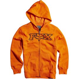 Толстовка подростковая Fox Youth Legacy Zip Fleece, оранжевый 2016, Вариант УТ-00071477: Размер: YL , изображение  - НаВелосипеде.рф