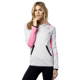 Толстовка женская Fox Flexair Po Hoody Light Heather, серый 2016, Вариант УТ-00071402: Размер: L, изображение  - НаВелосипеде.рф