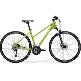 Женский городской велосипед Merida Crossway XT Edition Lady 28" 2018, Вариант УТ-00062062: Рама: XS 43 cm (Рост: 150-155 см), Цвет: матовый зеленый, изображение  - НаВелосипеде.рф