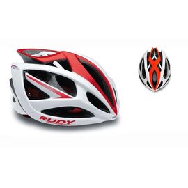Велошлем Rudy Project AIRSTORM WHITE/RED SHINY, HL540022, Вариант УТ-00066249: Размер: L (59-61 см), изображение  - НаВелосипеде.рф