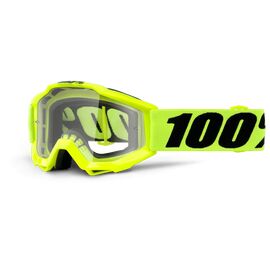 Очки велосипедные 100% Accuri, подростковые,  JR Fluo Yellow / Clear Lens, 50300-004-02, изображение  - НаВелосипеде.рф